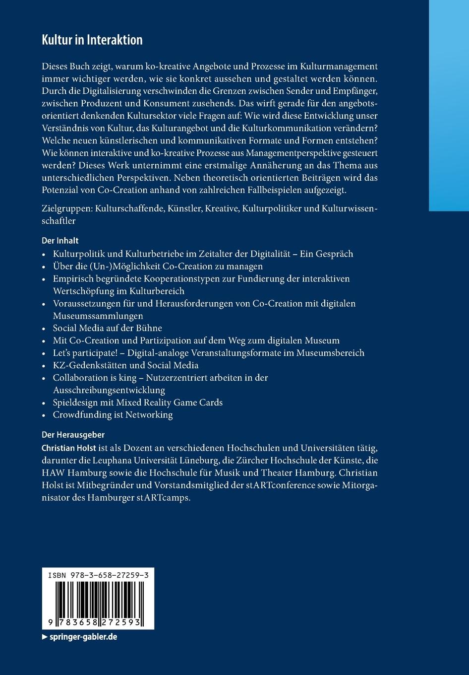 Rückseitencover Kultur in Interaktion