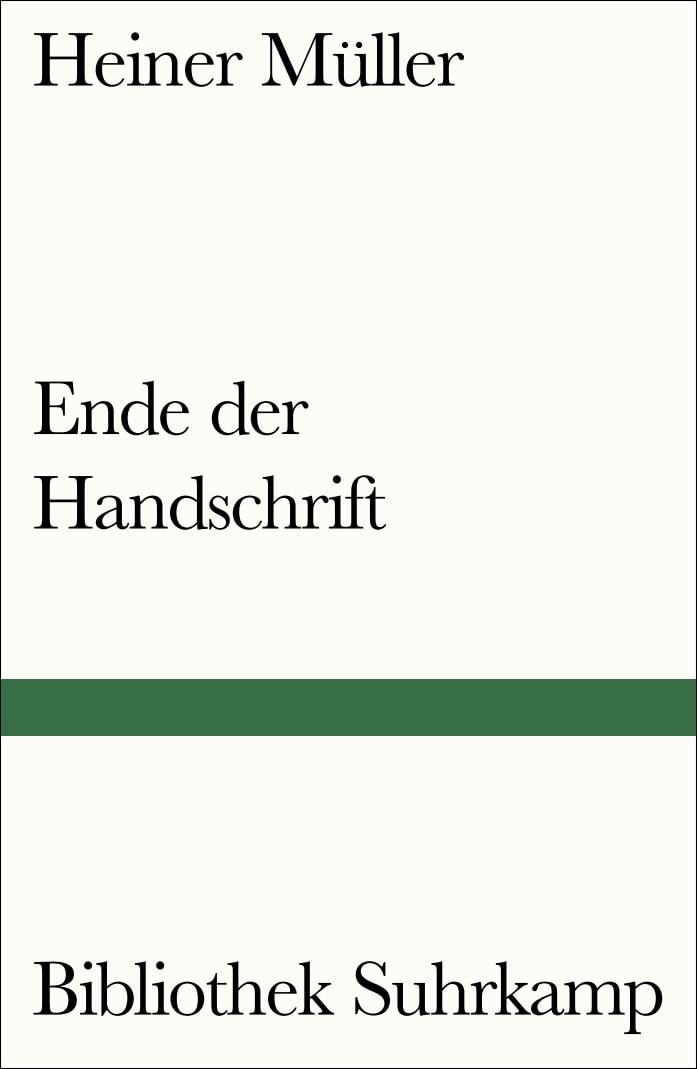 Vorderes Coverbild Ende der Handschrift