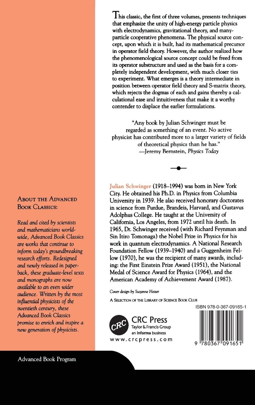 Rückseitencover Particles, Sources, And Fields, Volume 1