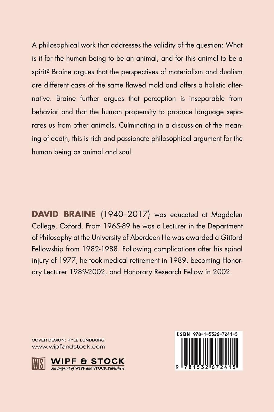 Rückseitencover The Human Person