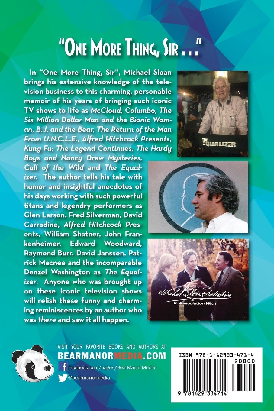 Rückseitencover "One More Thing, Sir . . ." - The Musings of a Television Writer-Producer