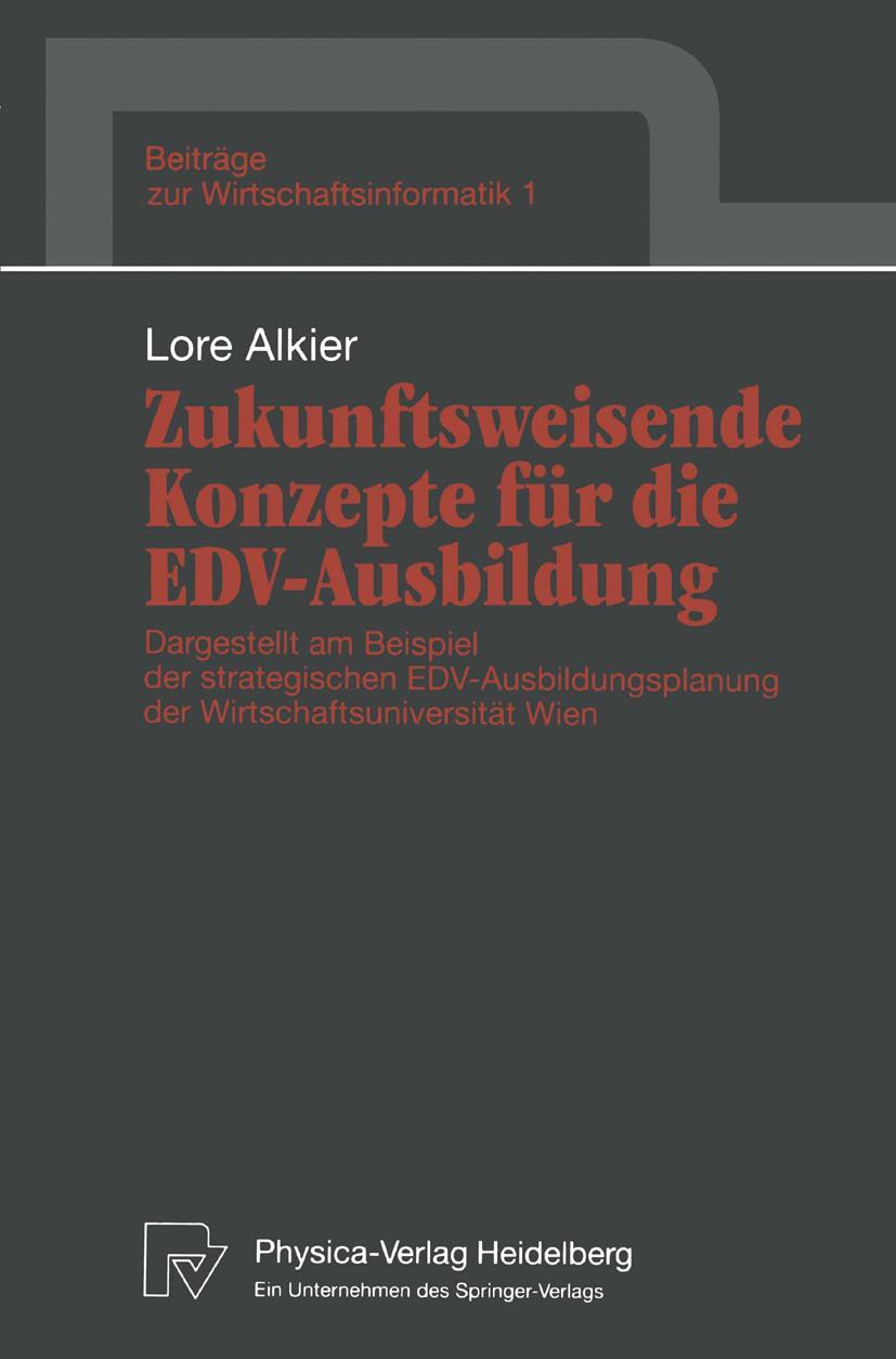 Vorderes Coverbild Zukunftsweisende Konzepte für die EDV-Ausbildung