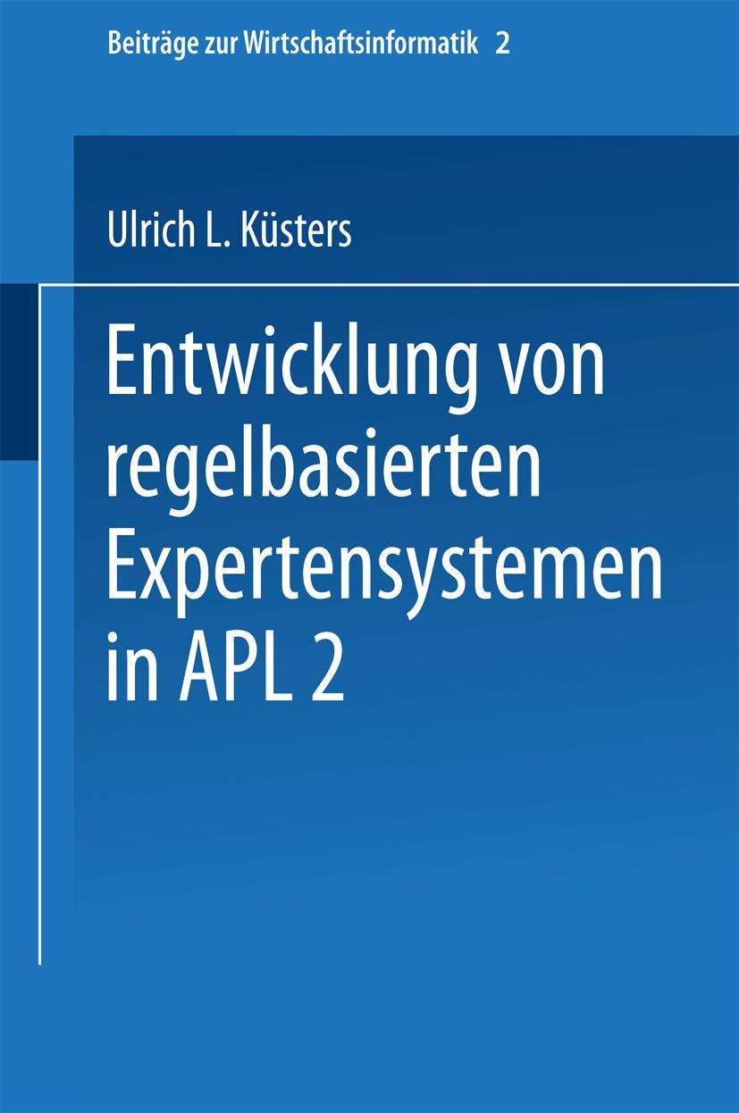 Vorderes Coverbild Entwicklung von regelbasierten Expertensystemen in APL2