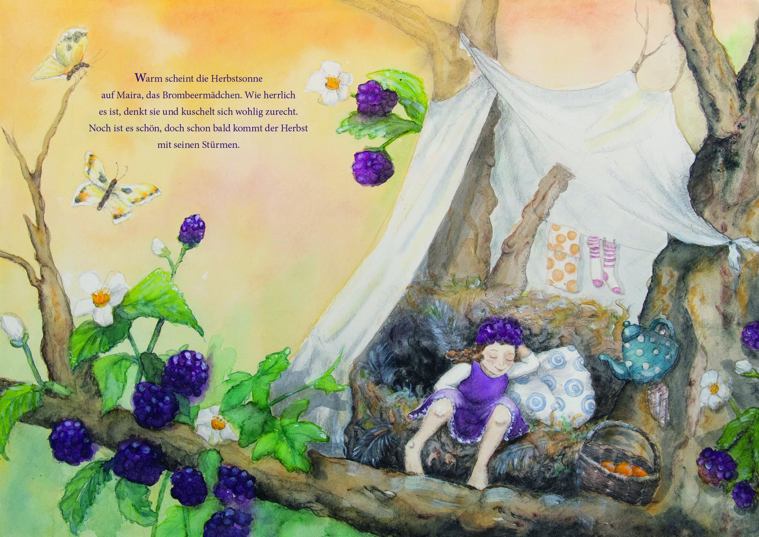 Beispielinhalt (Bild) Maira, das Brombeermädchen
