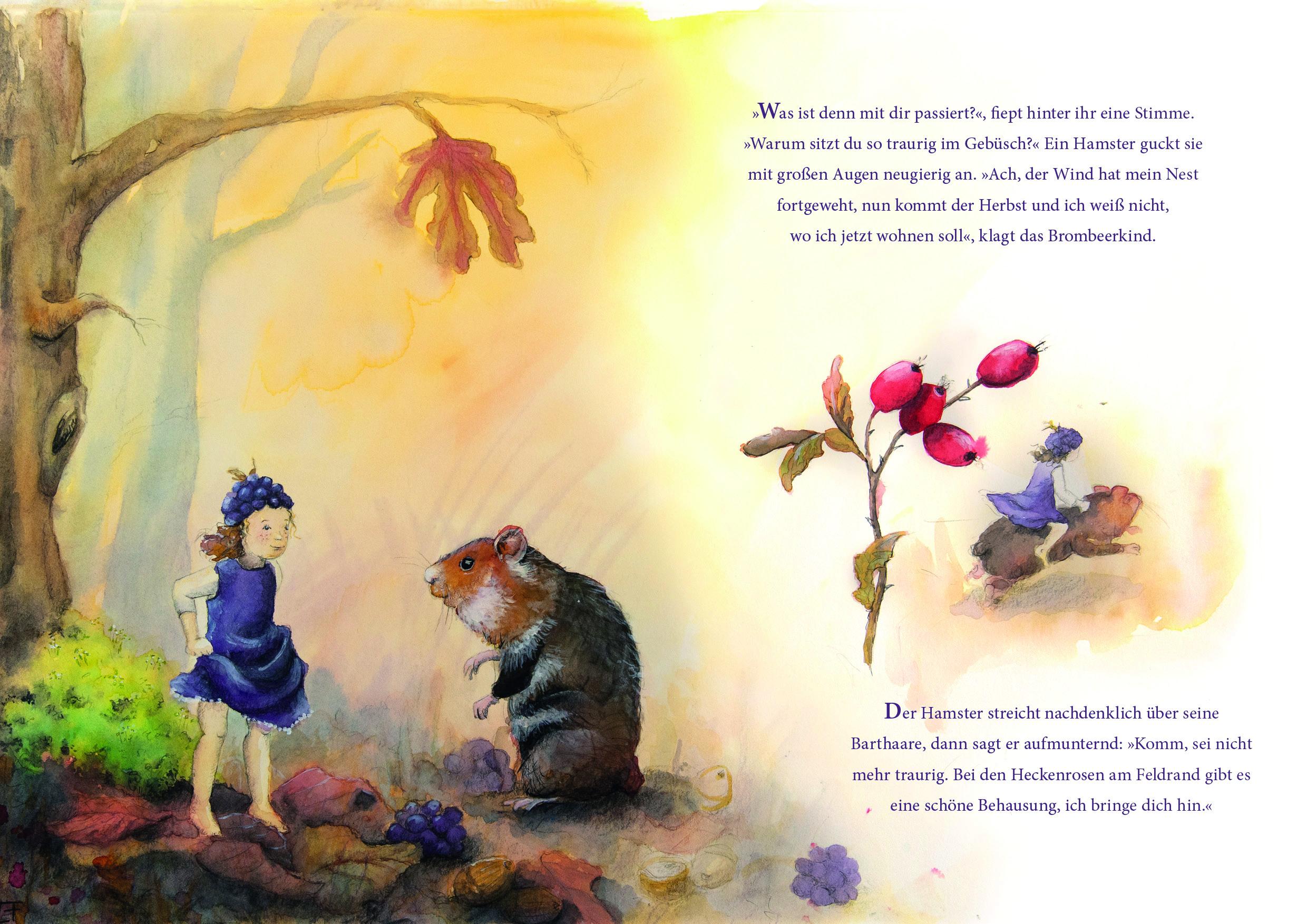 Beispielinhalt (Bild) Maira, das Brombeermädchen