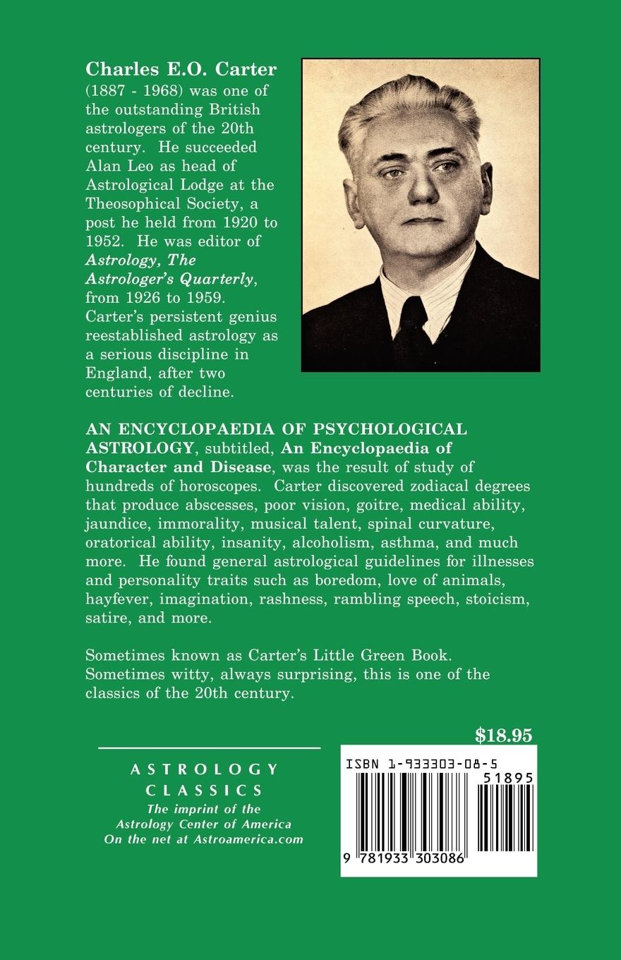 Rückseitencover Encyclopaedia of Psychological Astrology