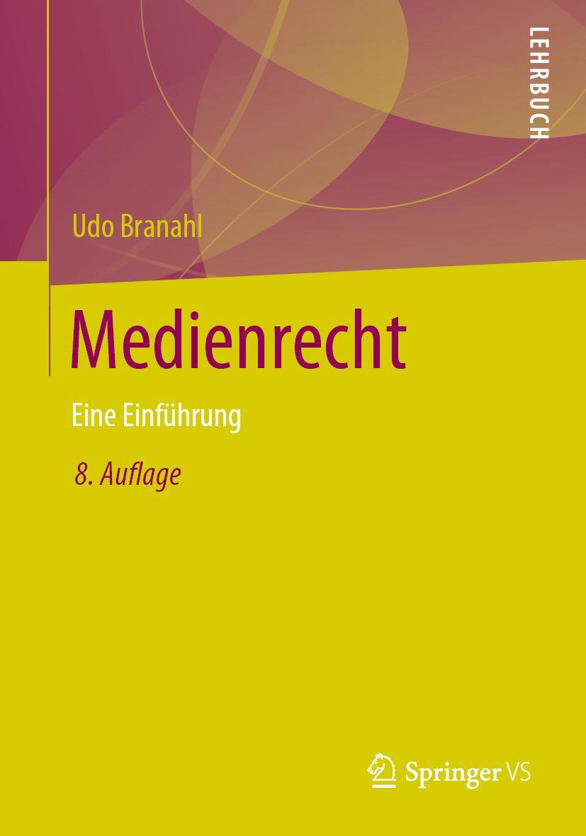 Vorderes Coverbild Medienrecht