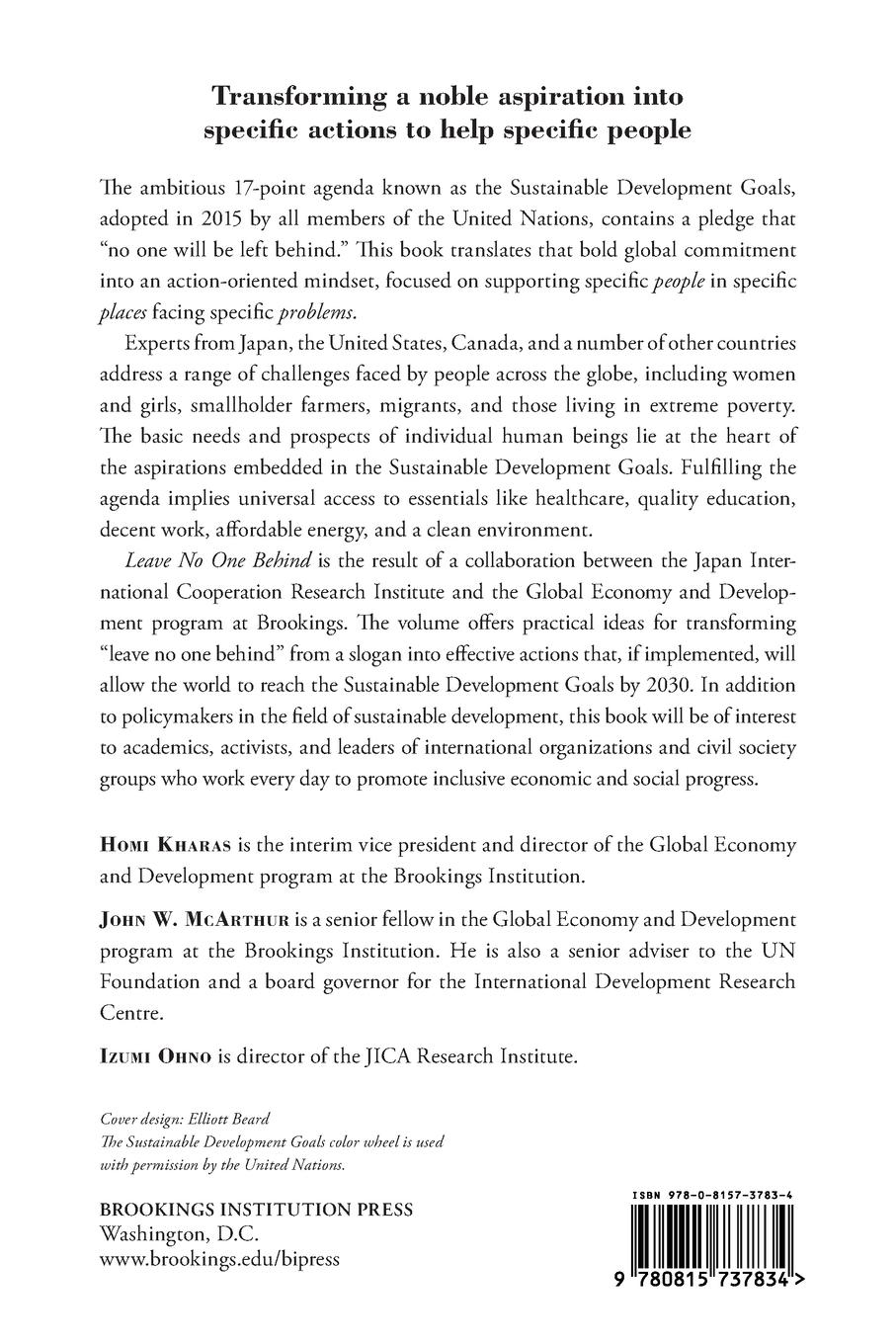 Rückseitencover Leave No One Behind