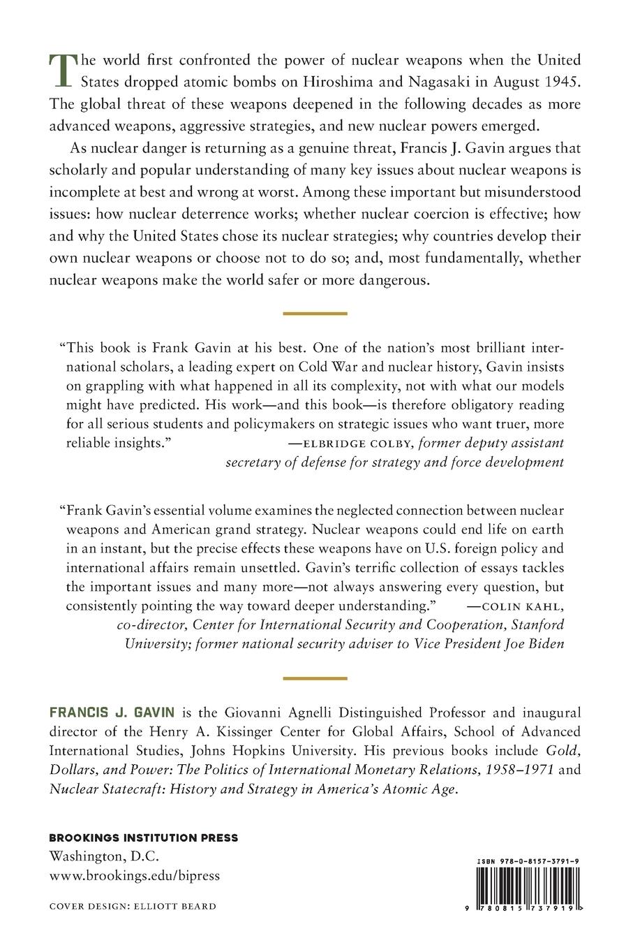 Rückseitencover Nuclear Weapons and American Grand Strategy