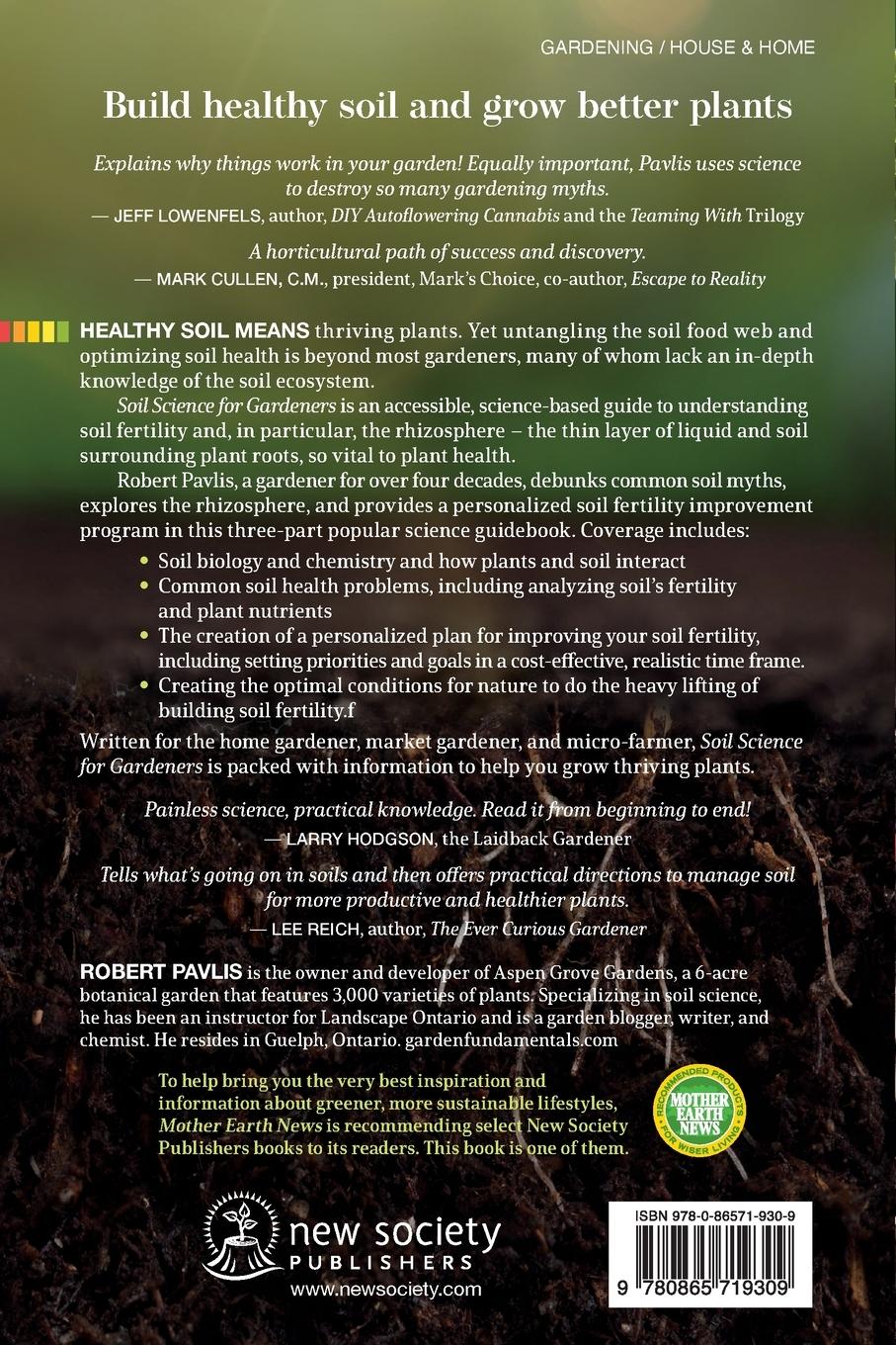 Rückseitencover Soil Science for Gardeners