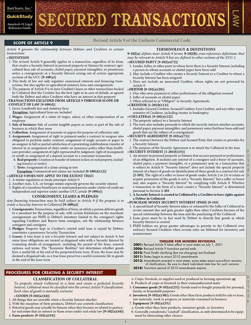 Vorderes Coverbild Secured Transactions