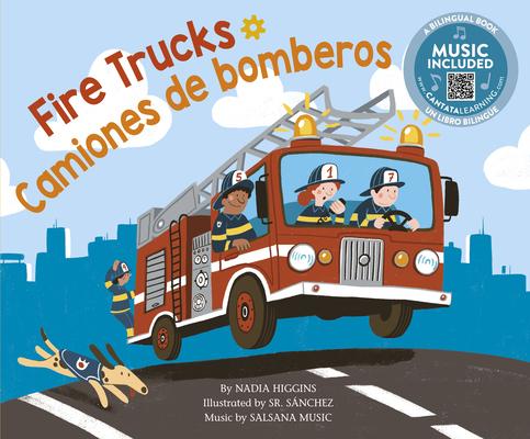 Vorderes Coverbild Fire Trucks / Camiones de Bomberos