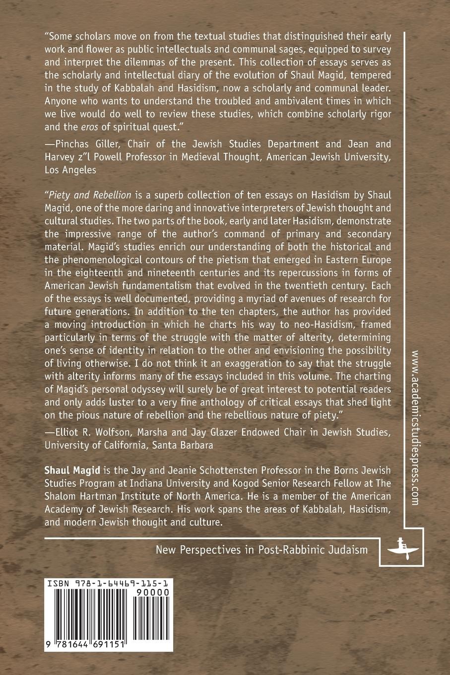 Rückseitencover Piety and Rebellion