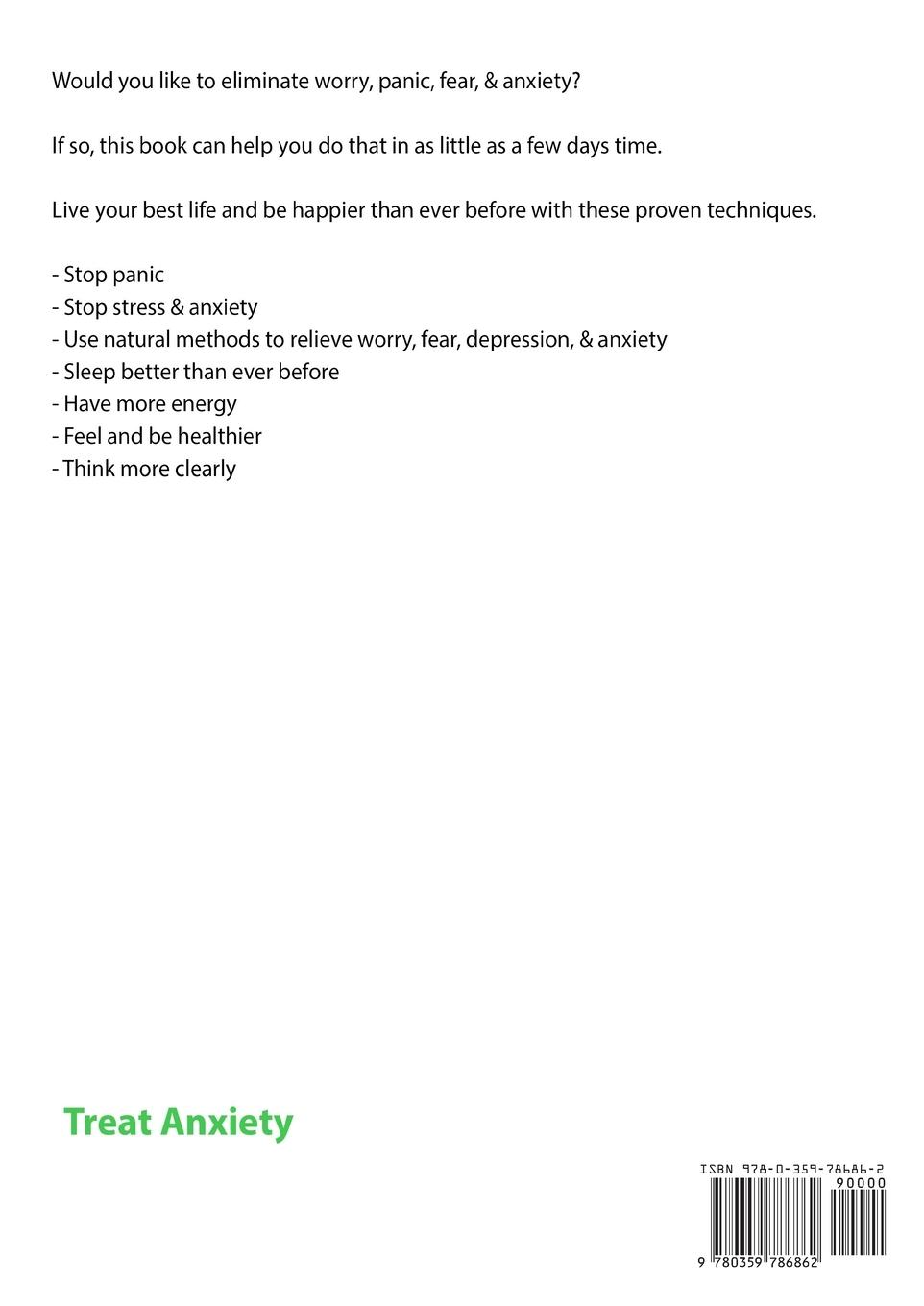 Rückseitencover How to Treat Anxiety