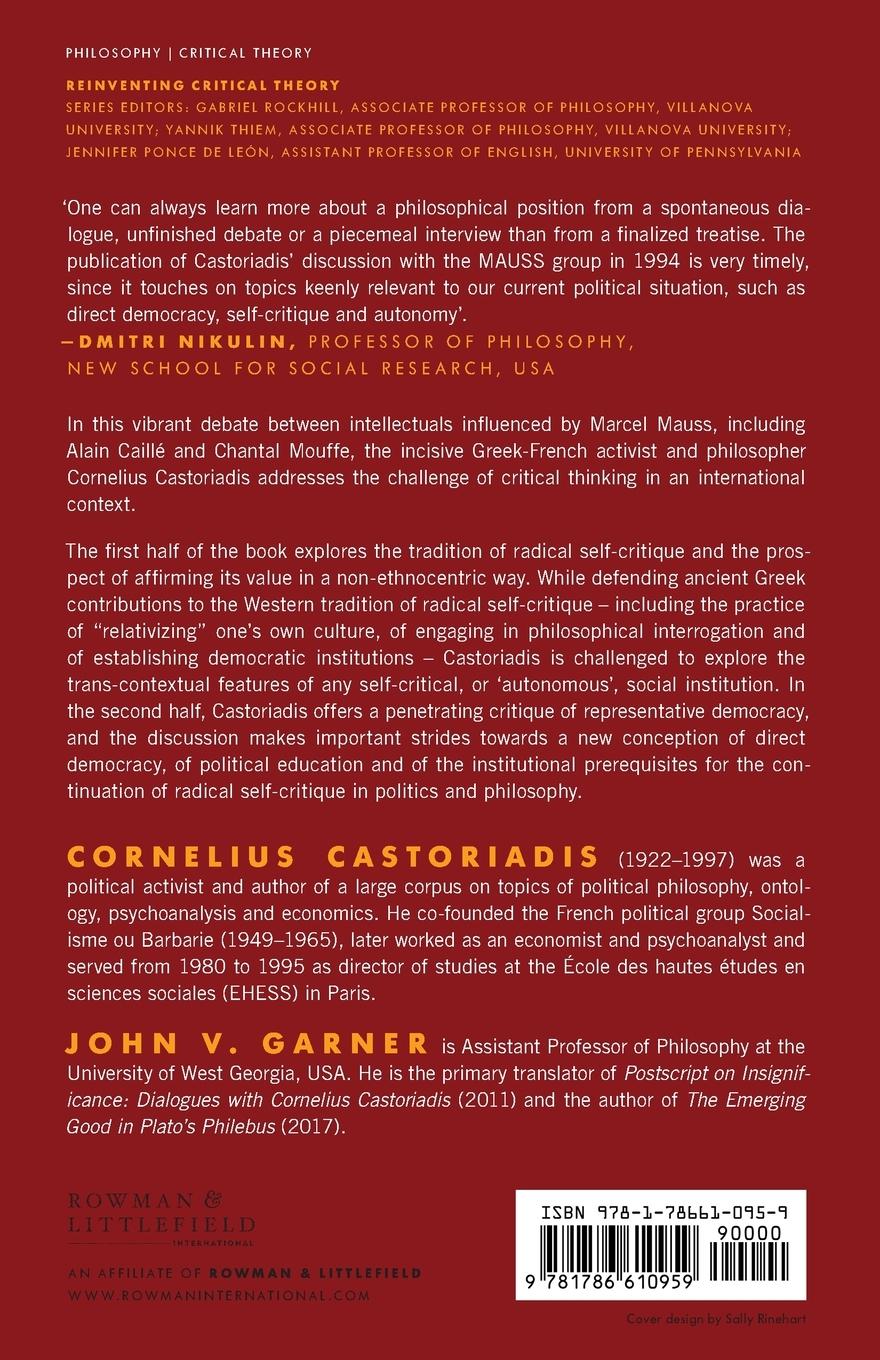 Rückseitencover Democracy and Relativism