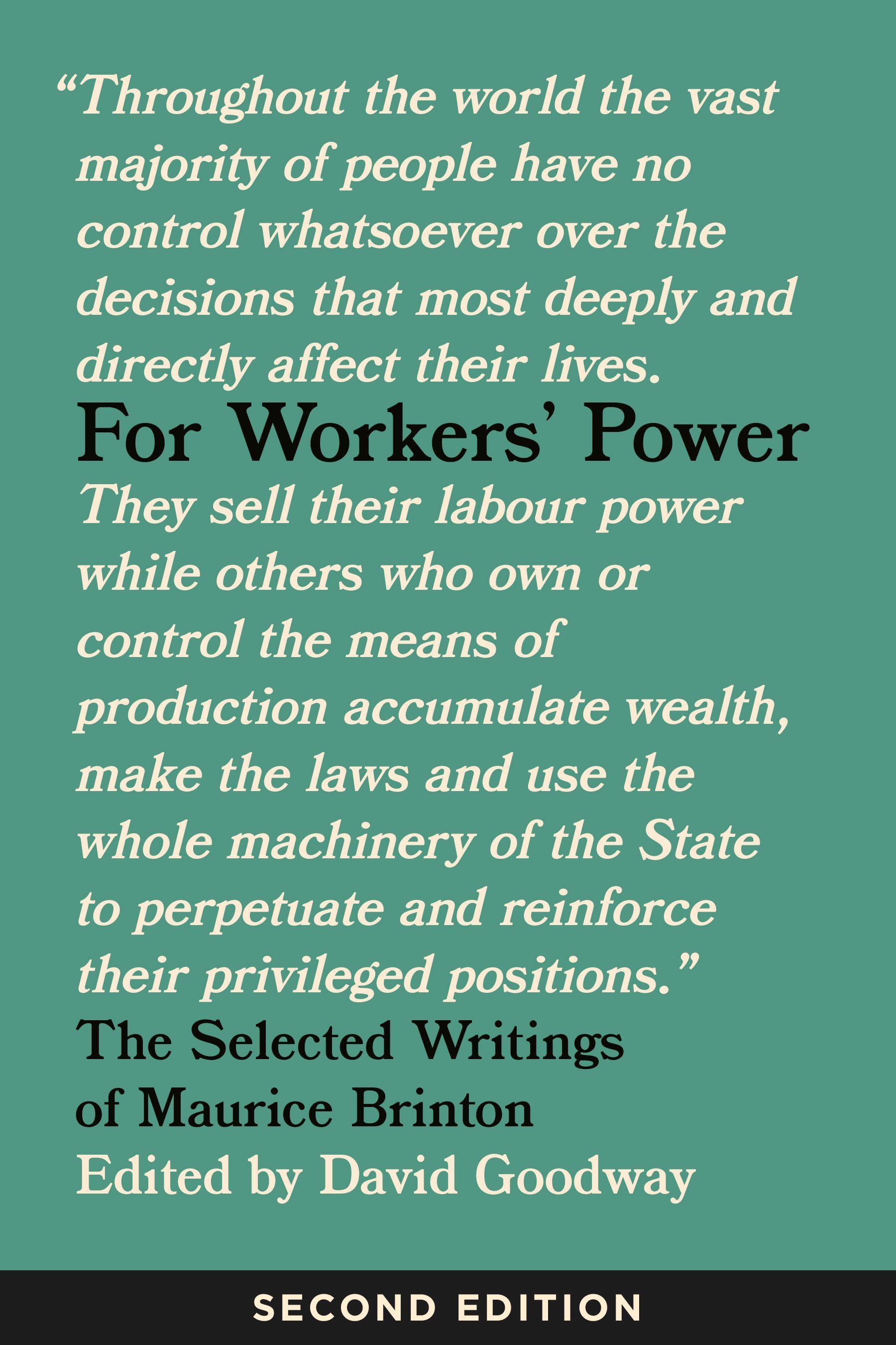 Vorderes Coverbild For Workers' Power