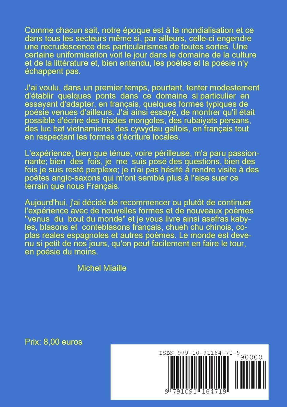 Rückseitencover Poèmes du monde entier III