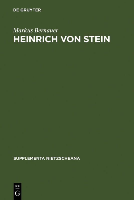 Vorderes Coverbild Heinrich von Stein