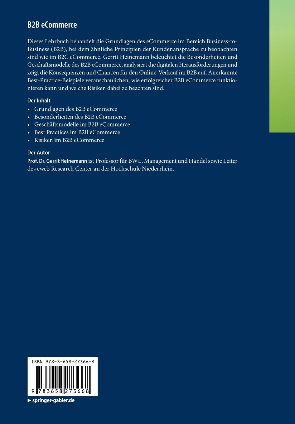 Rückseitencover B2B eCommerce