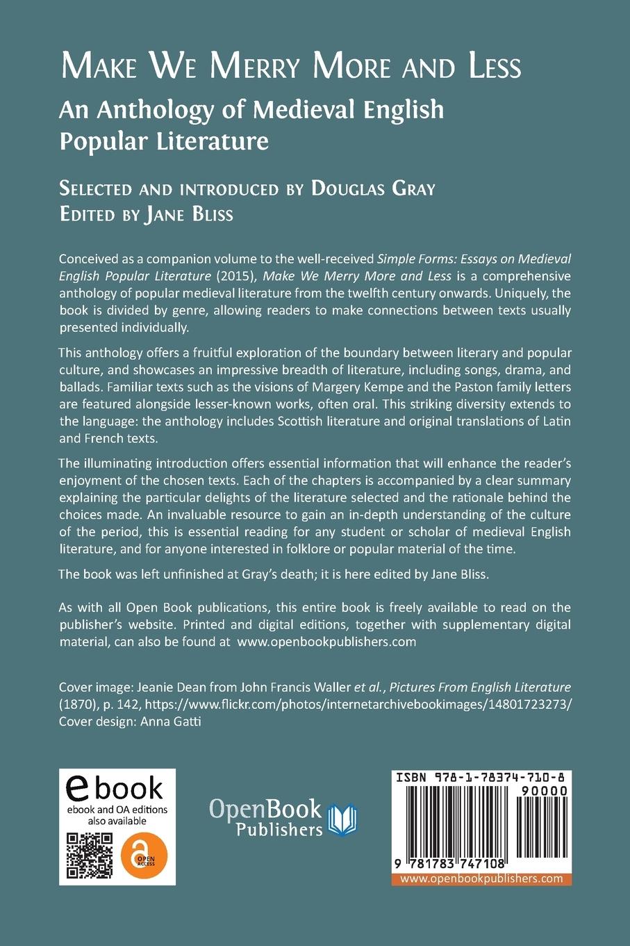 Rückseitencover Make We Merry More and Less