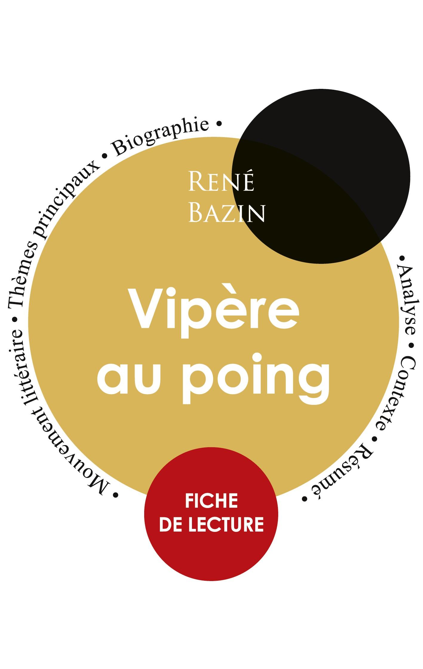 Vorderes Coverbild Fiche de lecture Vipère au poing (Étude intégrale)
