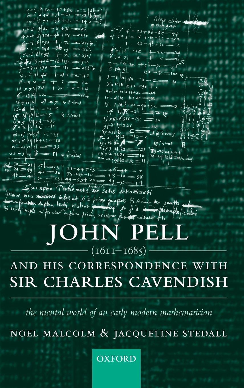 Vorderes Coverbild John Pell (1611-1685) and His Correspondence with Sir Charles Cavendish