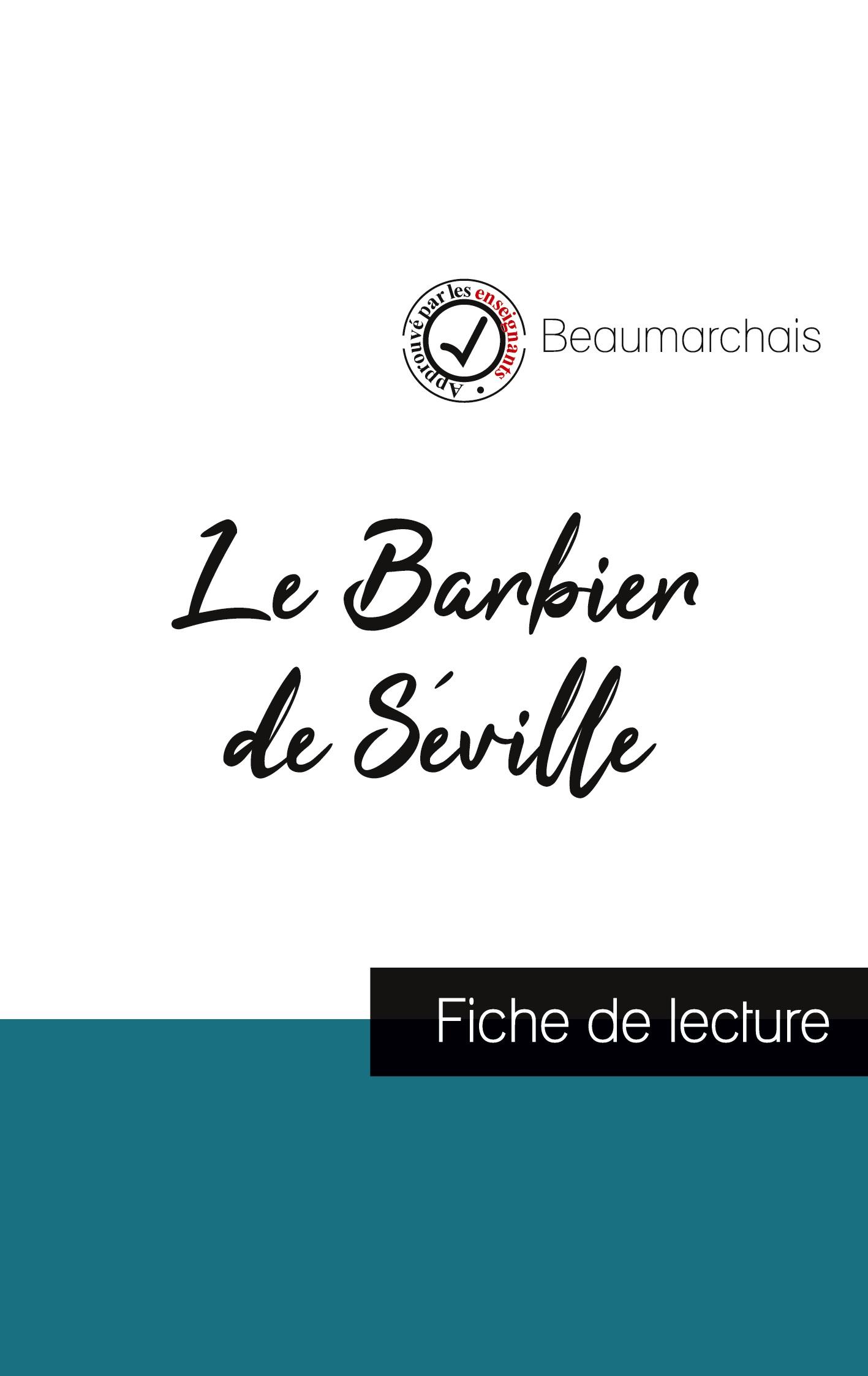 Vorderes Coverbild Le Barbier de Séville de Beaumarchais (fiche de lecture et analyse complète de l'oeuvre)