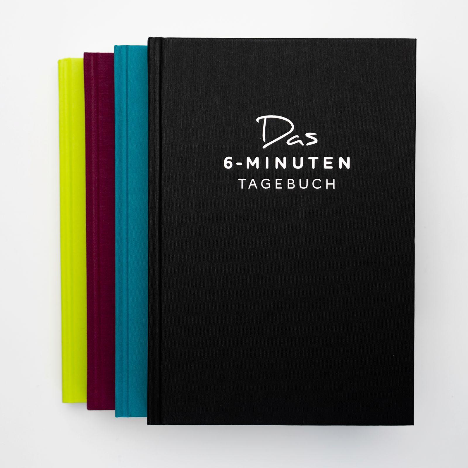 Beispielinhalt (Bild) Das 6-Minuten-Tagebuch (schwarz)