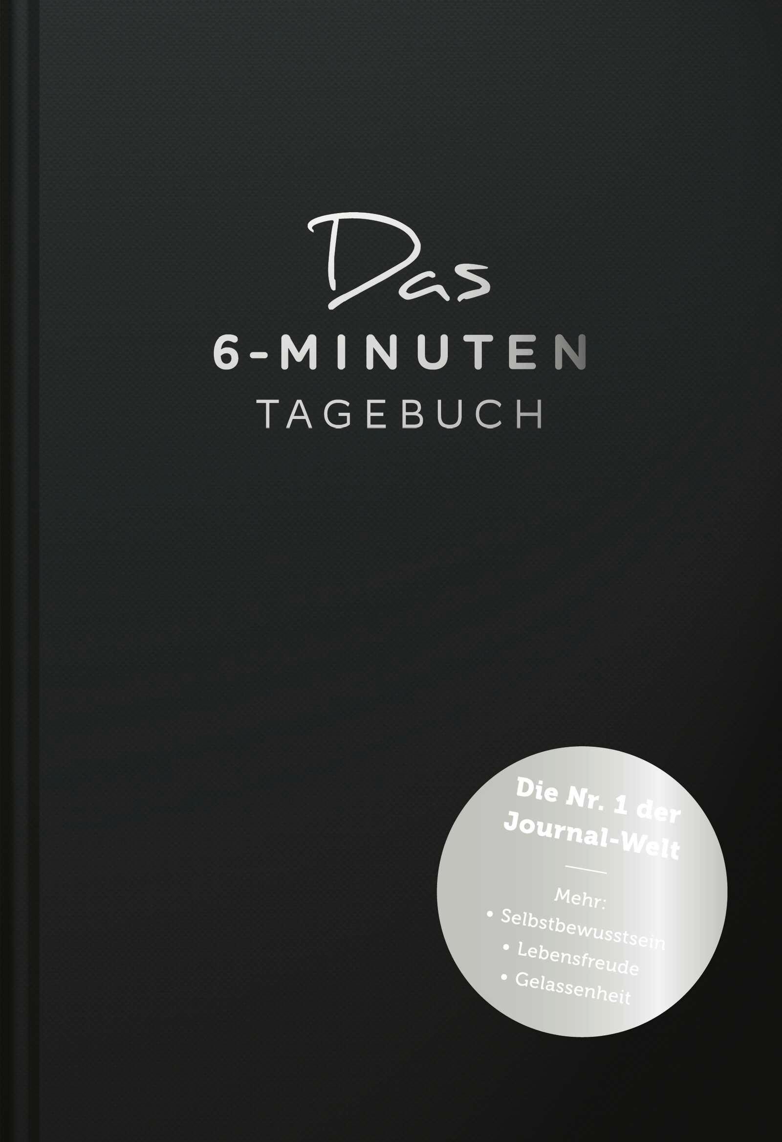 Vorderes Coverbild Das 6-Minuten-Tagebuch (schwarz)