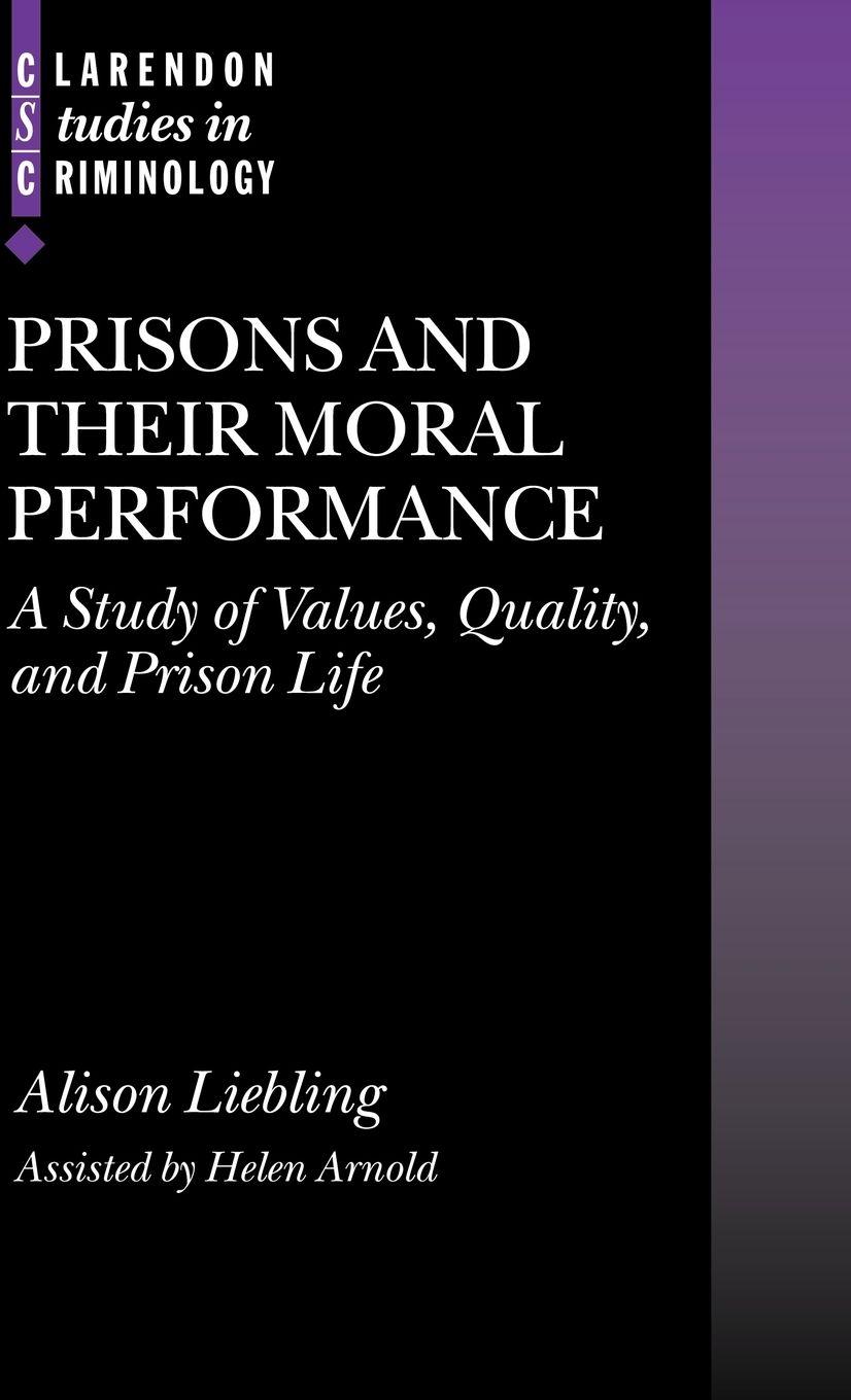 Vorderes Coverbild Prisons and Their Moral Performance