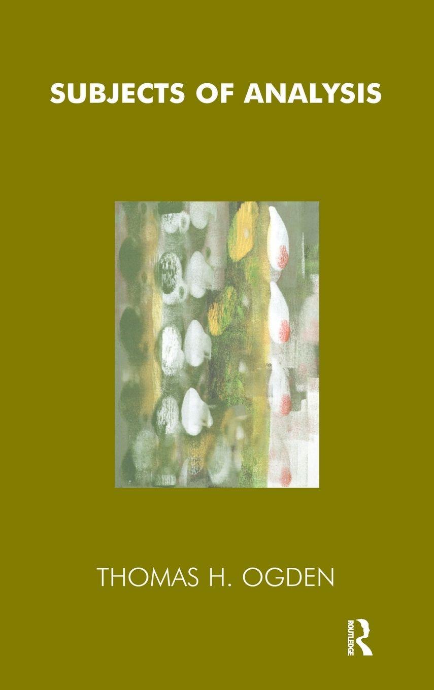 Vorderes Coverbild Subjects of Analysis