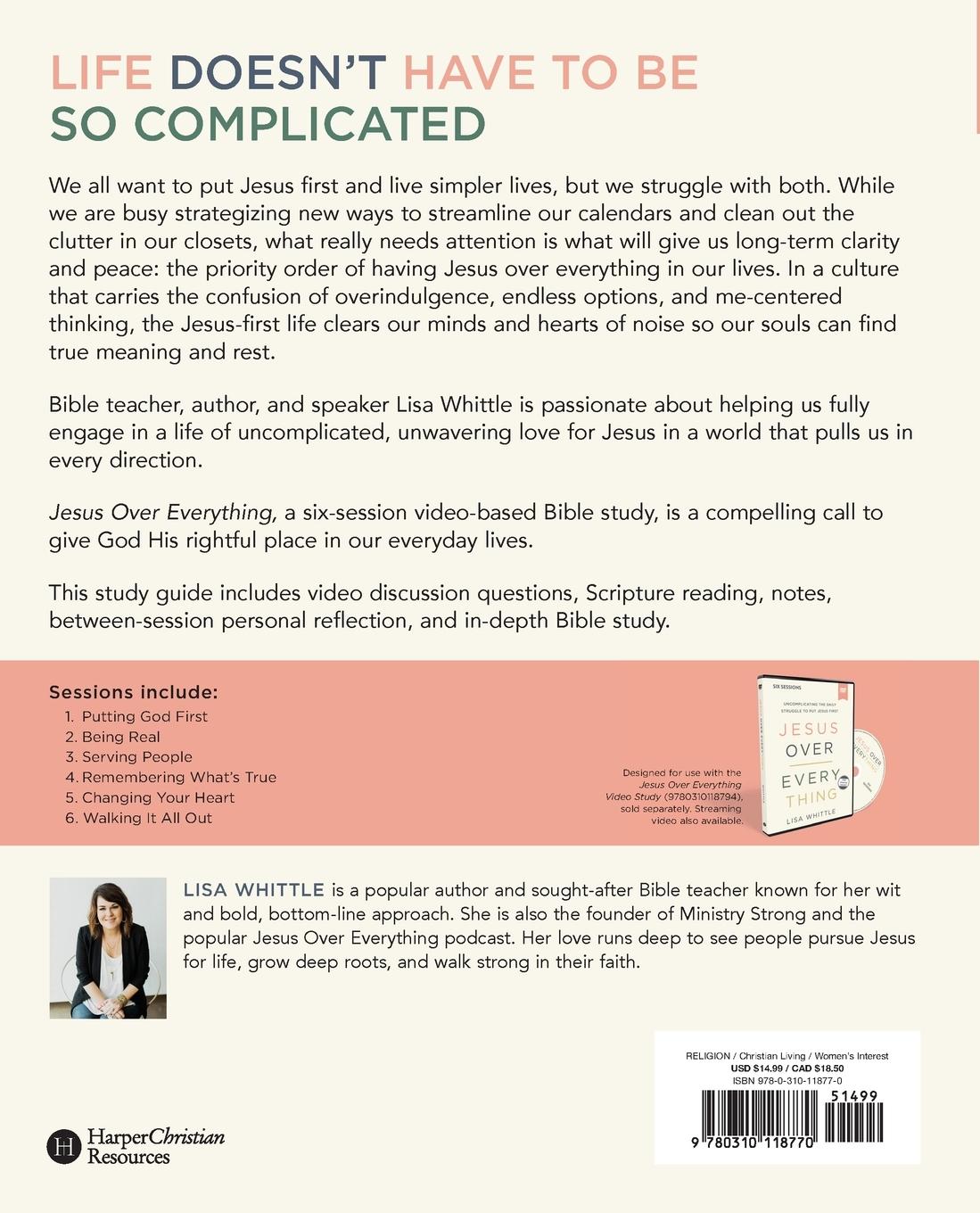 Rückseitencover The Jesus Over Everything Bible Study Guide