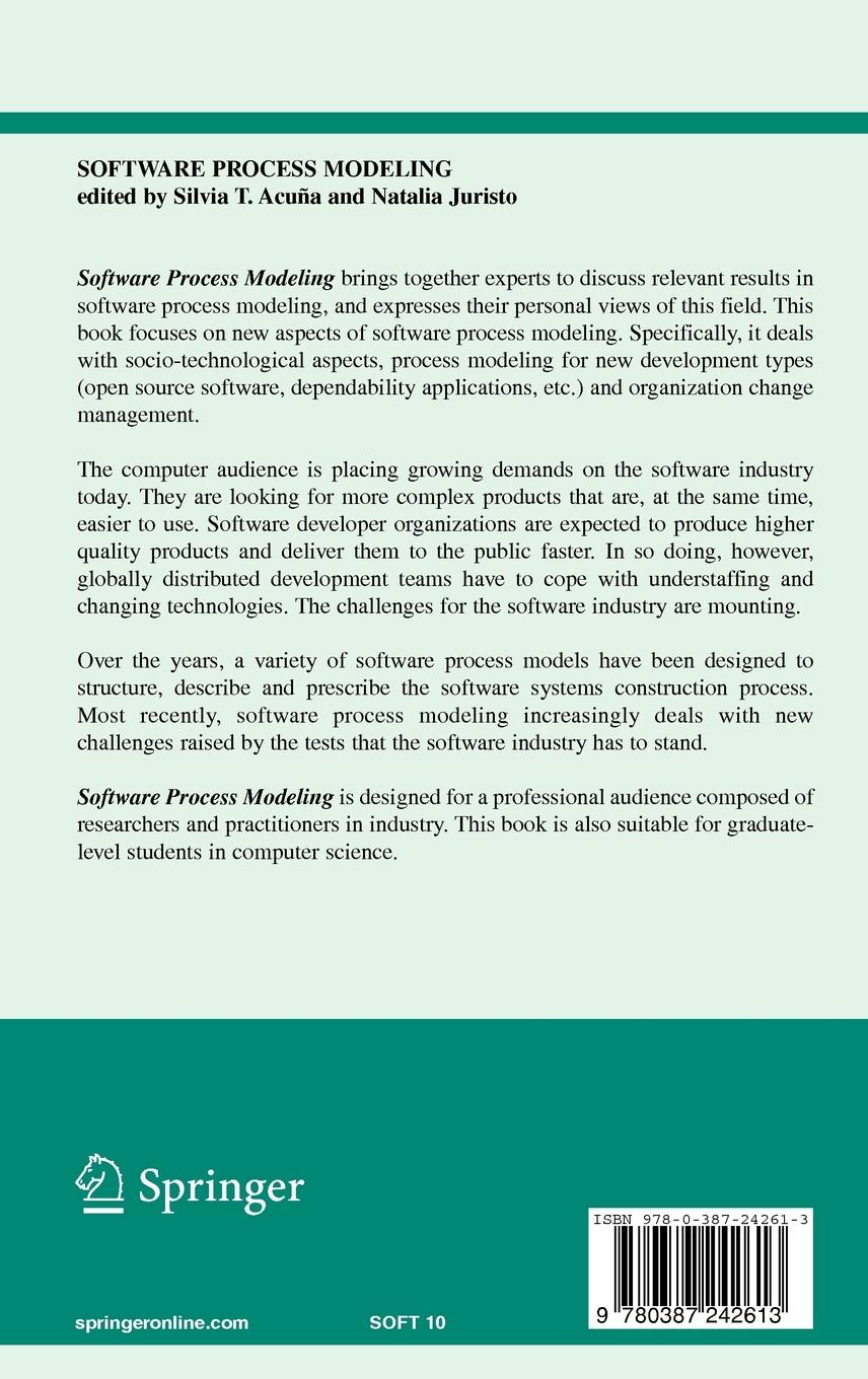 Rückseitencover Software Process Modeling