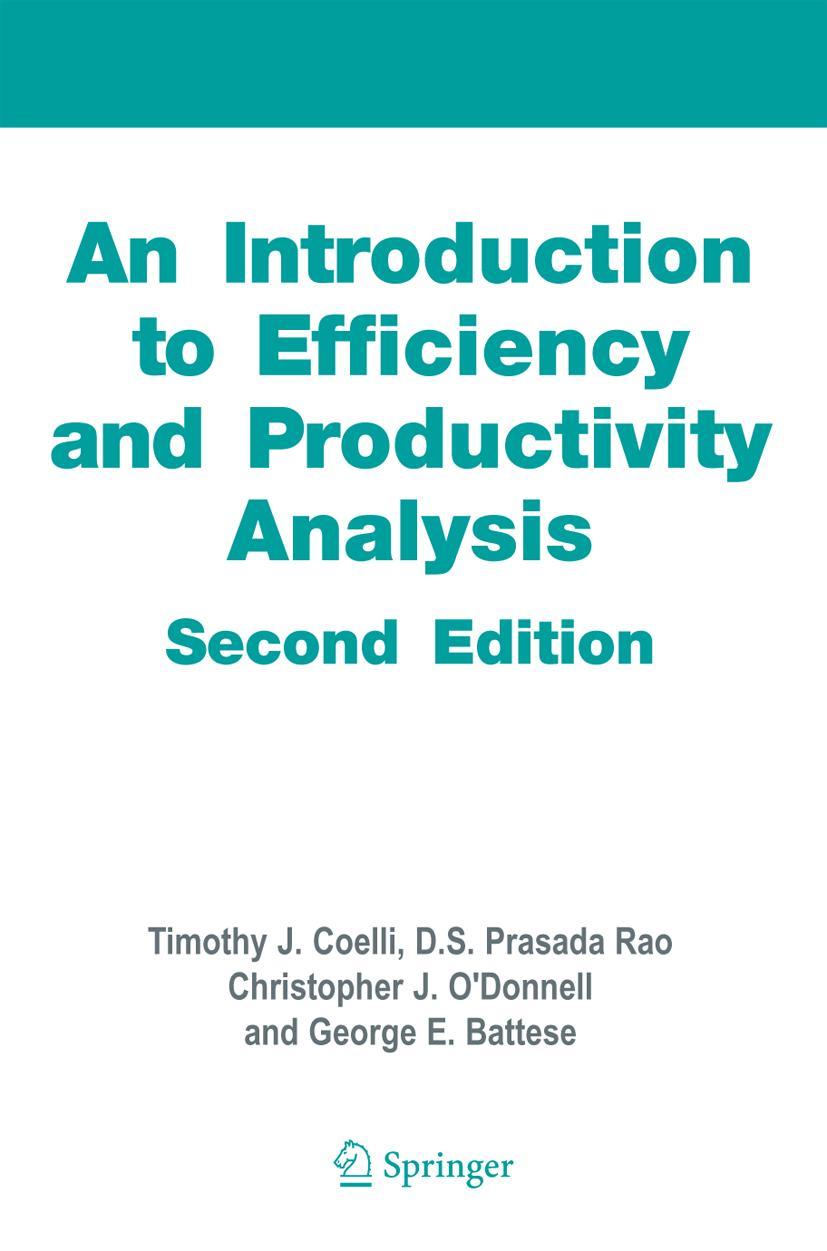 Vorderes Coverbild An Introduction to Efficiency and Productivity Analysis