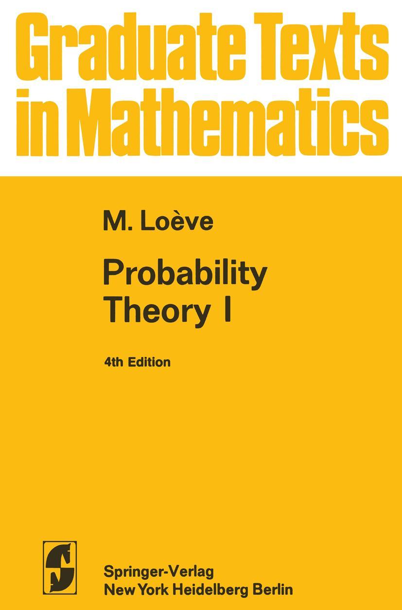 Vorderes Coverbild Probability Theory I
