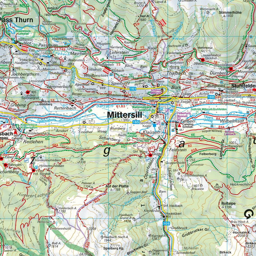 Beispielinhalt (Bild) Großvenediger - Oberpinzgau 1 : 50 000. WK 121