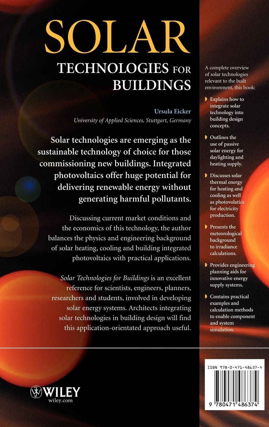 Rückseitencover Solar Technologies for Buildings