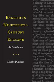 Vorderes Coverbild English in Nineteenth-Century England