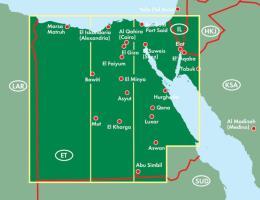 Rückseitencover Ägypten 1 : 800 000