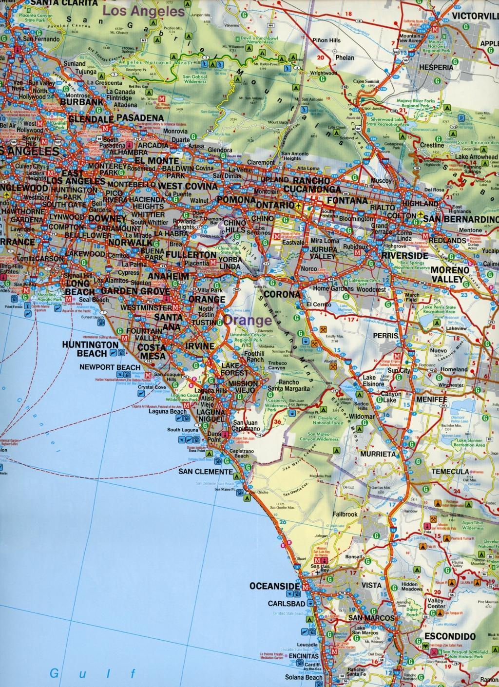 Beispielinhalt (Bild) Kalifornien, Autokarte 1:600.000