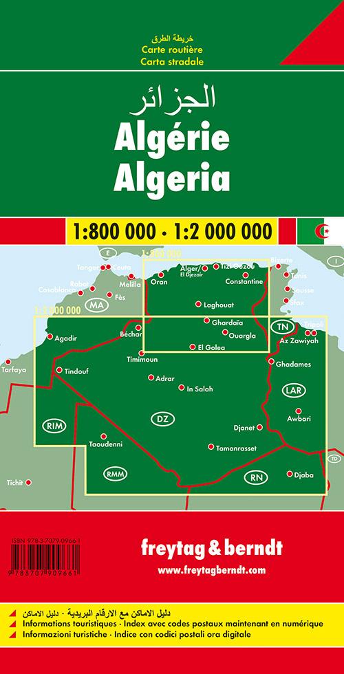 Rückseitencover Algerien 1 : 800 000 / 1 : 2 000 000