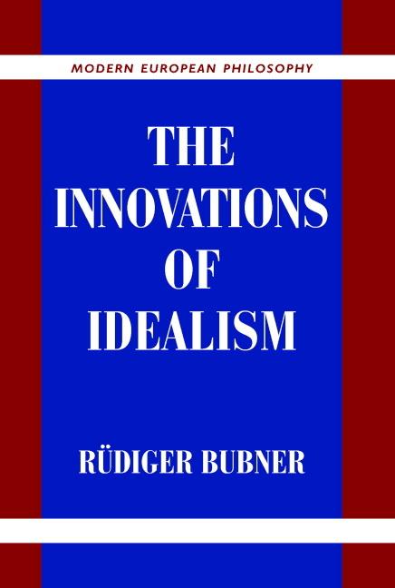 Vorderes Coverbild The Innovations of Idealism