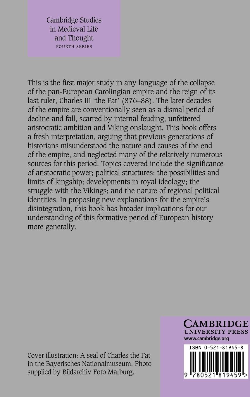 Rückseitencover Kingship and Politics in the Late Ninth Century