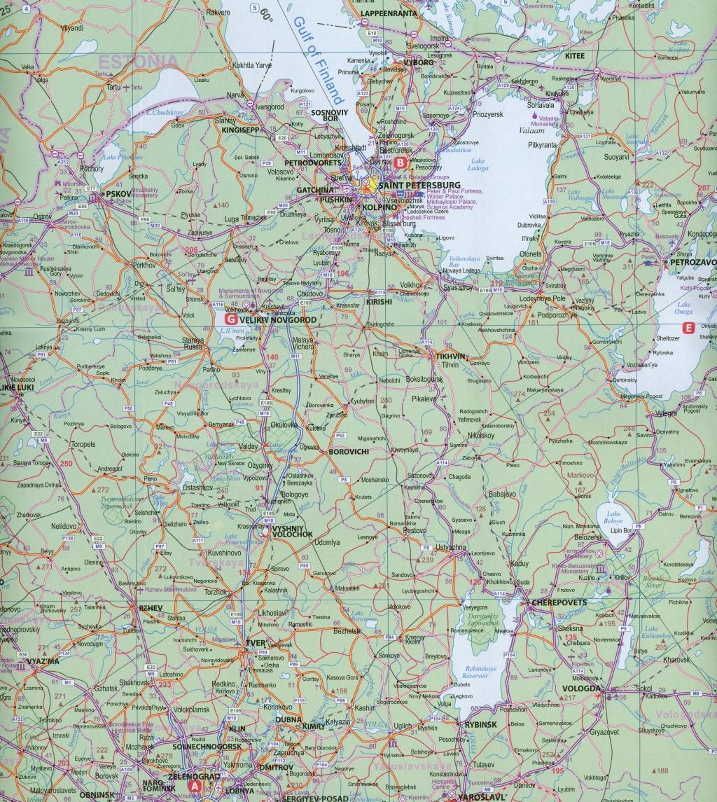 Beispielinhalt (Bild) Russia West 1 : 3 200 000 / East 1 :  6 3000 000