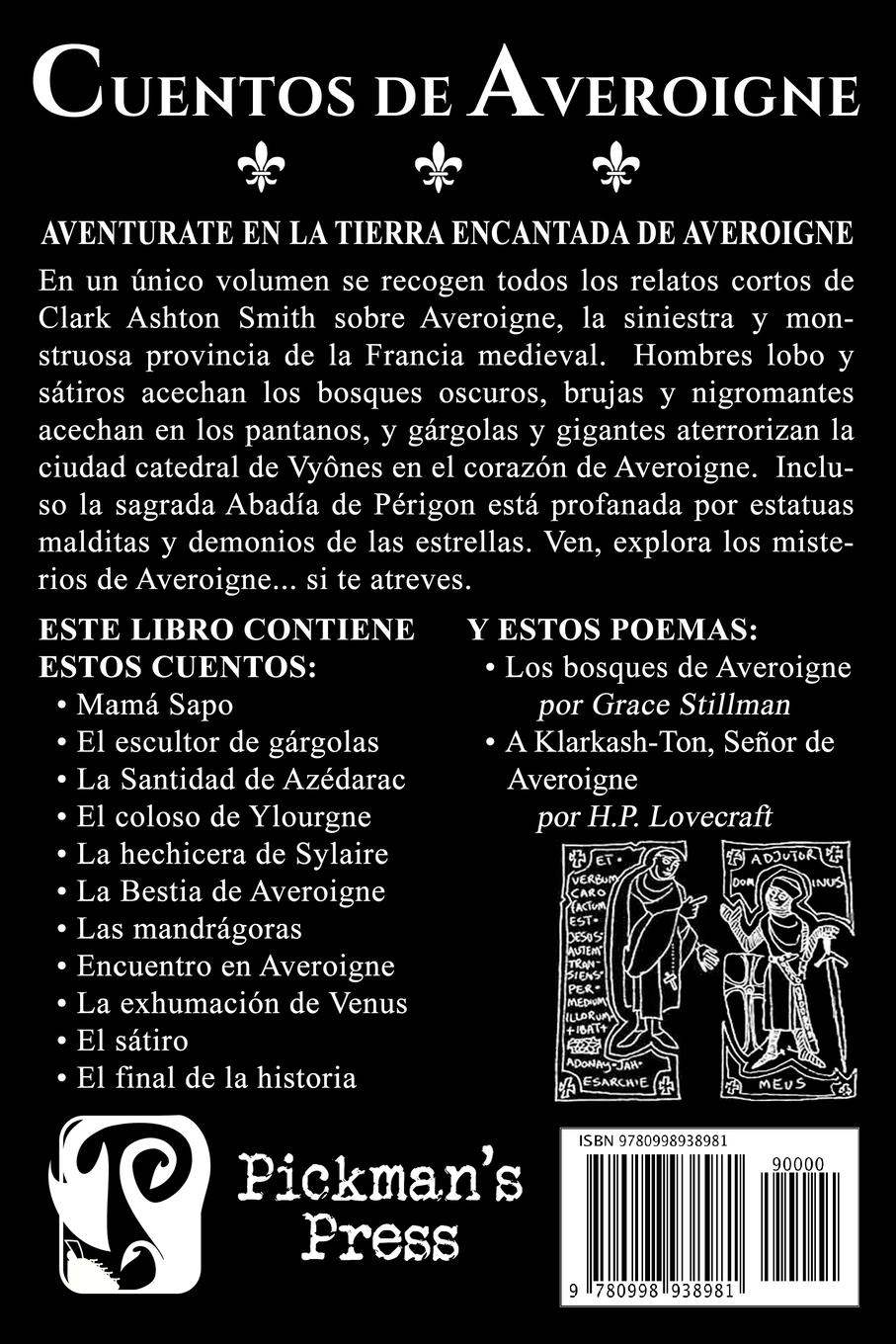 Rückseitencover Cuentos De Averoigne