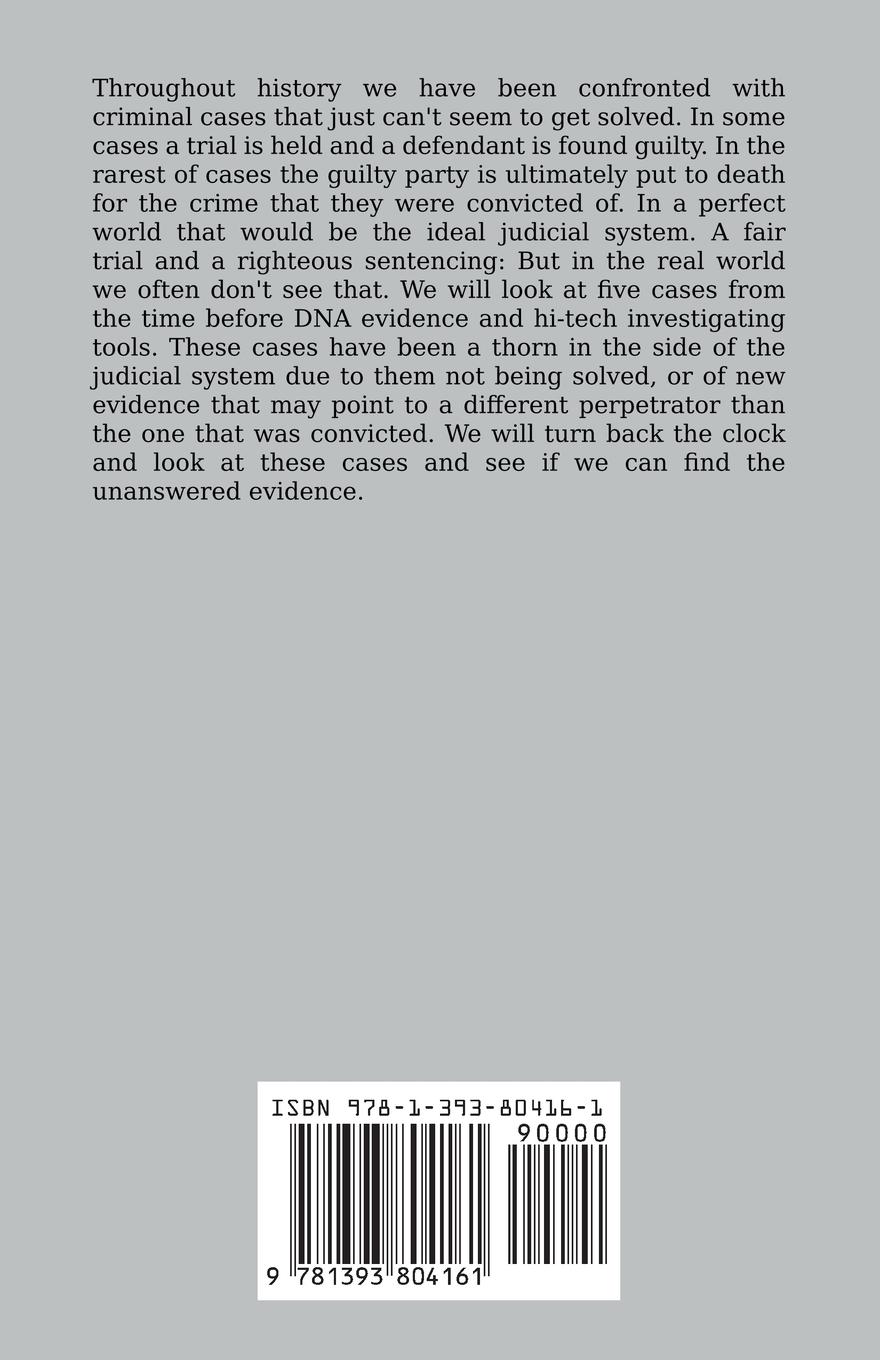 Rückseitencover Unanswered Evidence