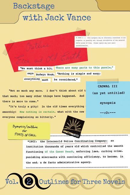 Vorderes Coverbild Backstage with Jack Vance, Volume 2: Outlines for Three Novels