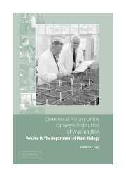 Vorderes Coverbild Centennial History of the Carnegie Institution of Washington: Volume 4, the Department of Plant Biology