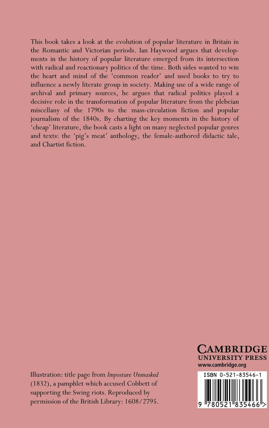 Rückseitencover The Revolution in Popular Literature