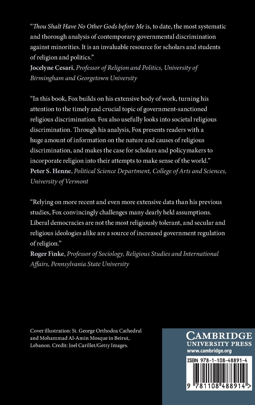 Rückseitencover Thou Shalt Have No Other Gods before Me